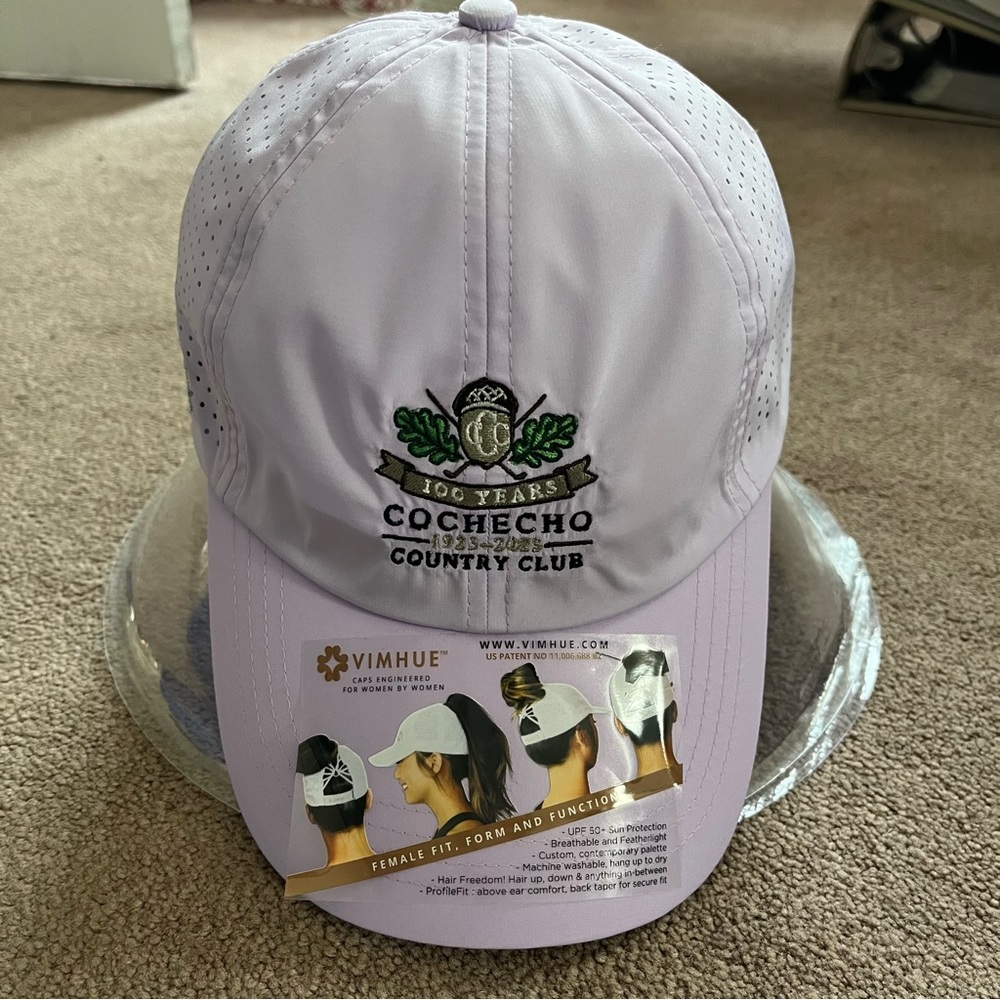 NWT Vimhue Cochecho Country Club 100 Years Baseball Cap with Adjustable Strap